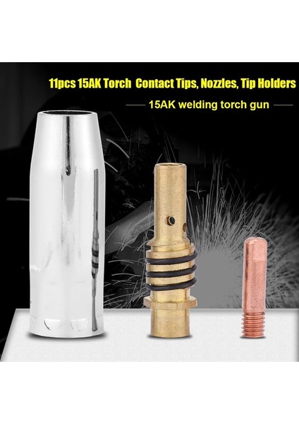 24 Adet/takım 15AK Binzel Torch Sarf Malzemeleri Elektrot ve Kalkan Bardak (Yurt Dışından) modelleri