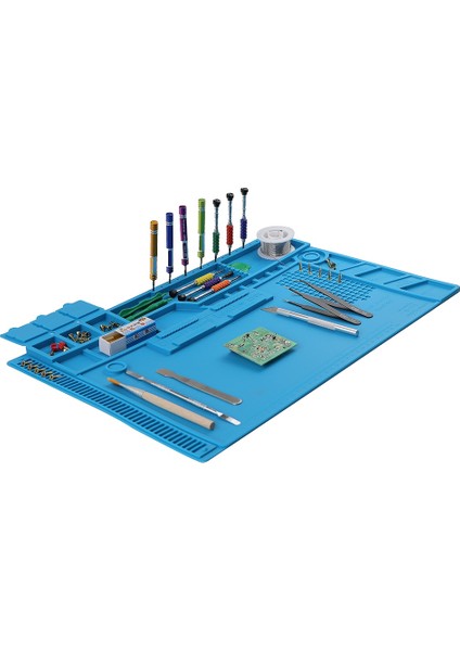 Anti-Statik Isıya Dayanıklı Çalışma Masası Lehimleme Istasyonu Demir Telefon Bilgisayar Tamir Anti-Manyetik Bga Yalıtkan Silikon Ped (Yurt Dışından) modelleri