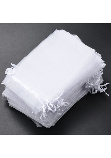 50 Parça Hediyelik Çanta Ipli Takı Keseleri Düğün Çantaları (Beyaz) (Yurt Dışından) fırsatları