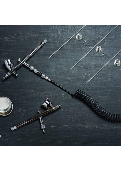 10 Parça Airbrush Nozulu Iğne Nozulu Kapağı Seti, Anahtarlı Airbrush (Yurt Dışından) modelleri