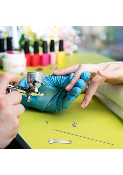 10 Parça Airbrush Nozulu Iğne Nozulu Kapağı Seti, Anahtarlı Airbrush (Yurt Dışından) indirimleri