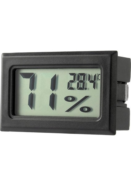 Mini Dijital LCD Termometre Higrometre Nem Sıcaklık Ölçer Iç Mekan - Siyah (Yurt Dışından)