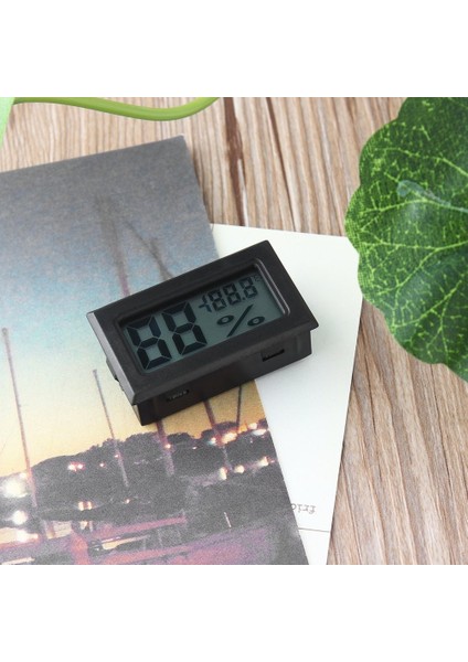 Mini Dijital LCD Termometre Higrometre Nem Sıcaklık Ölçer Iç Mekan - Siyah (Yurt Dışından)