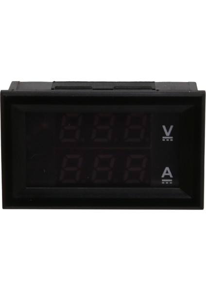 Dijital Gerilim Ölçer DC100V 10A Mavi+Kırmızı LED Amp Çift (Yurt Dışından)
