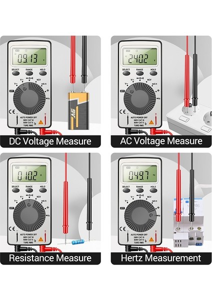 Aneng Ac/dc Dijital Ekran Multimetre AN101 4000 Sayım Direnci Kapasite Ampermetre (Yurt Dışından) fırsatları