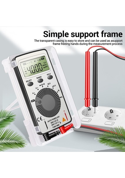 Aneng Ac/dc Dijital Ekran Multimetre AN101 4000 Sayım Direnci Kapasite Ampermetre (Yurt Dışından) indirimleri