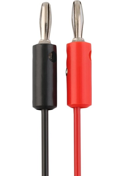 Multer Için 1m 4mm Banana Plug Prob Kablosu Timsah Test Ucu Klipsi (Yurt Dışından)