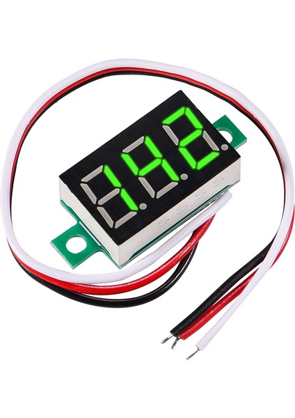 Gerilim Test Cihazı Voltmetre Ölçer Test Cihazı Mavi/kırmızı/yeşil LED Ekran Gerilim Test Cihazı 0.36 Inç 3 Telli Dc 0-30 V 3 Haneli Voltmetre (Yurt Dışından) indirimleri