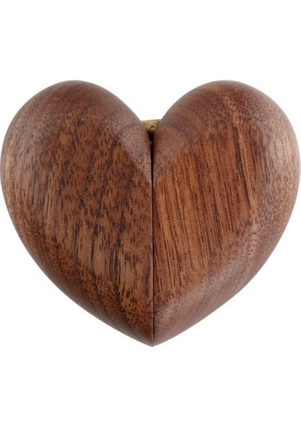 Siyah Ceviz Kalp Şeklinde Teklif Yüzük Kutusu Retro Yaratıcı Saklama Kutusu Mini High-End Düğün/tanabata Hediye Paketleme (Yurt Dışından) fiyatları