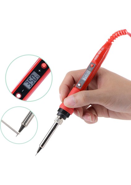 220V 80W LCD Elektrikli Havya 908S Ayarlanabilir Sıcaklık Havya ile Kaliteli Havya Ipuçları ve Kitleri Ab Tak (Yurt Dışından) modelleri
