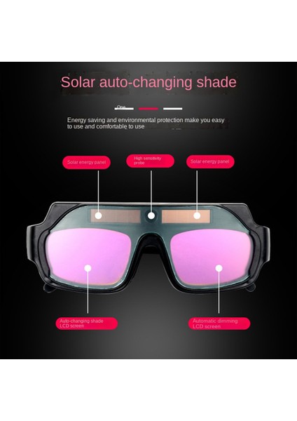 Otomatik Kararan Kaynak Gözlüğü Çizilmez Geniş Görünümlü Kaynakçı Gözlükleri Plazma Kesim Için 10 Adet Lensli (Yurt Dışından) fiyatları