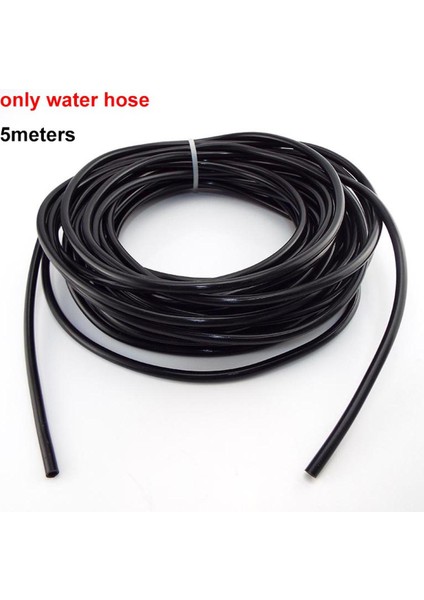 5m 10M Sis Nozulları Mikro Otomatik Buğulama Bahçe Sulama Sulama Kiti Hortumu ve Gri Püskürtme Başlığı 4/7mm Tee ve Konektör (Yurt Dışından)