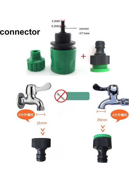 5m 10M Sis Nozulları Mikro Otomatik Buğulama Bahçe Sulama Sulama Kiti Hortumu ve Gri Püskürtme Başlığı 4/7mm Tee ve Konektör (Yurt Dışından) fırsatları