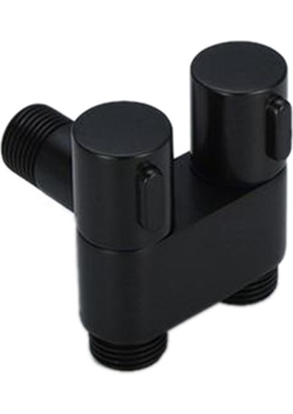 Mini Çok Fonksiyonlu Musluk Pirinç 1'den 2 Çıkışa Çift Kontrol Çamaşır Makinesi Çamaşır Makinesi ve Tuvalet Için Krom Musluk-C (Yurt Dışından)