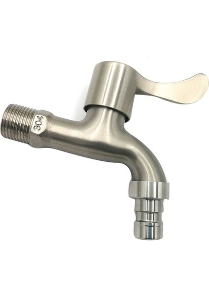 Fırçalanmış Çamaşır Makinesi Musluğu Alaşım Güverte Üstü Banyo Havzası Tek Soğuk Hızlı Açılır Evye Musluğu 1 Parça Şerit (Yurt Dışından) fiyatları