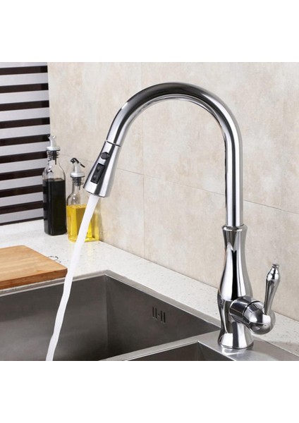 Arelene 2x Mutfak Lavabo Aşağı Çekin Musluk Püskürtme Başlığı Memesi Dışarı Çekin Hortum Püskürtücü Yedek Parça Musluk Başlığı - Fırçalanmış Nikel (Yurt Dışından)