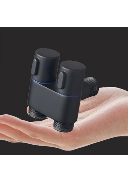 Adet Duvara Monte Musluk 1 Giriş 2 Çıkış Yön Değiştirici Açılı Vana Kendi Kendini Temizleme Için Çift Kontrol (Siyah) (Yurt Dışından) fiyatları