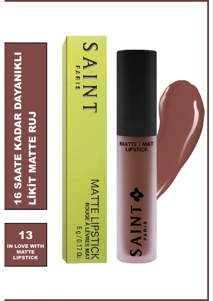 Paris Matte Lipstick 13 In Love With