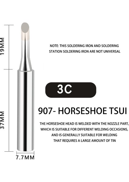 I+B+K+2.4d+3c Havya Uçları 907 Serisi Havya Kiti Kafa Seti Elektrikli Havya Aksesuarları Lehimleme Aletleri Içinde (Yurt Dışından) fiyatları
