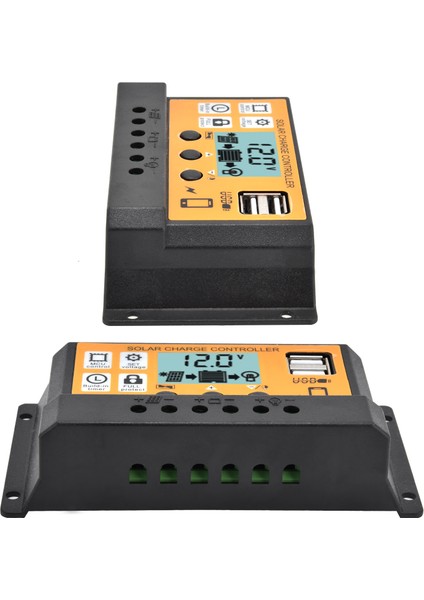 Ticaret Için Çift USB Şarj Kontrol Cihazı Güneş Paneli 3 Kademeli Akıllı Pil Regülatörü (Yurt Dışından) fırsatları