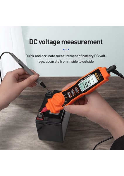 Temassız Elektrikli Dijital Multimetre Multitester Ac/dc Gerilim Direnci Diyot Süreklilik Test Cihazı Voltmetre Ampermetre Test Probu ile (Yurt Dışından)