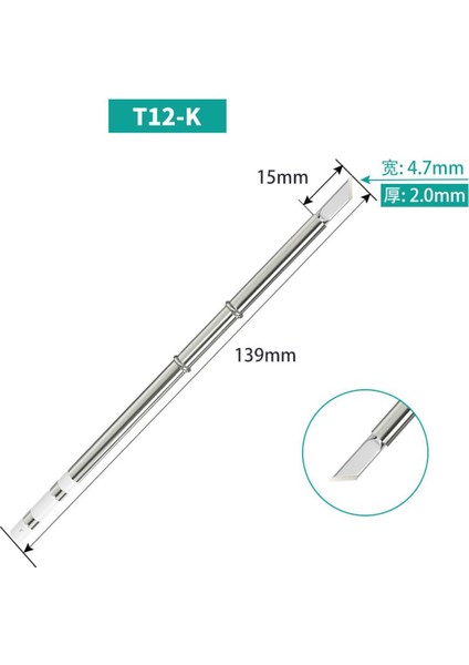 T12 K Serisi T12-K Kl Kf Kr Ku Kl J02 JS02 Hakko FX951 Dıy Lehimleme Istasyonu Kitleri Için Havya Havya Ipuçları Kaynak Araçları (Yurt Dışından)