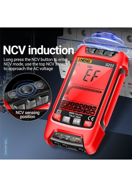 Büyük Ekran Dijital Multimetre Elektrik Sayacı Test Cihazı Multitester Evrensel Metre Sıcaklık Ac/dc Gerilim Ölçer Ampermetre Direnç Ölçer Voltmetre (Pilsiz) (Yurt Dışından) indirimleri