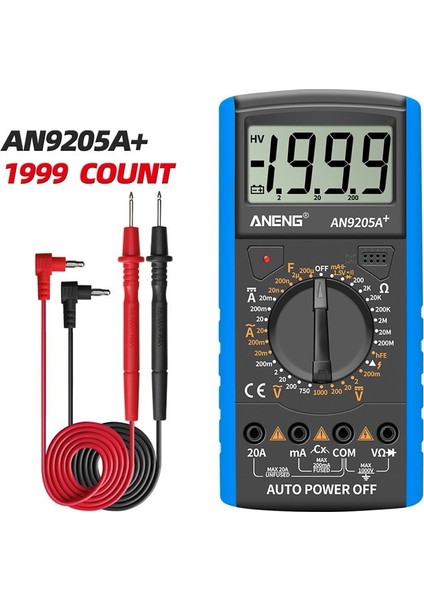 El LCD Dijital Multimetre Ac/dc Voltmetre Diyot Testi Akım Direnç Ölçer Multimetre Profesyonel Araç (Yurt Dışından) fiyatları