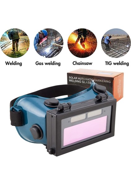 Otomatik Kararan Kaynakçı Kask Maskesi Siperliği Yama Gözlüğü (Koyu Yeşil) (Yurt Dışından) indirimleri