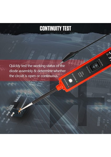 EM285 6-24 V Araba Elektrik Devre Test Kalemi Gerilim Test Cihazı Probu Otomotiv Aracı (Yurt Dışından)