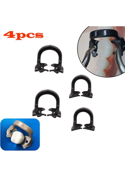 Diş Kauçuk Baraj Kelepçeleri Barajı Kauçuk Bariyer Klipsi Diş Hekimi Araçları Için Reçine Malzemeler Aracı (Yurt Dışından)