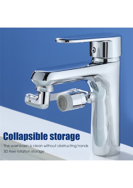 1080° Dönebilen Filtre Musluk Püskürtme Başlığı Lavabo Musluk Genişletici Adaptör Anti-Sıçrama Mutfak Musluk Uzatın Banyo Aksesuarları (Yurt Dışından) fırsatları