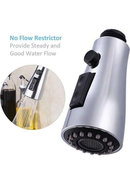 Hyqzltca 2x Mutfak Lavabo Aşağı Çekin Musluk Püskürtme Başlığı Memesi Dışarı Çekin Hortum Püskürtücü Yedek Parça Musluk Kafası - Fırçalanmış Nikel (Yurt Dışından) fiyatları