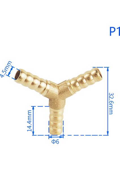 Adet Pirinç Tee Konektörü Azaltıcı Diken Boru Bağlantı Parçası 2 3 4 Yollu Pirinç Konnektör 6mm 8mm 10MM 12MM Hortum Su Borusu Bağlantı Parçaları Eatop (Yurt Dışından) indirimleri