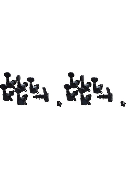 Hyqzltca 12 Adet Mühürlü Gitar Teli Tuning Pegs Tuner Makine Kafaları 12R (Yurt Dışından)