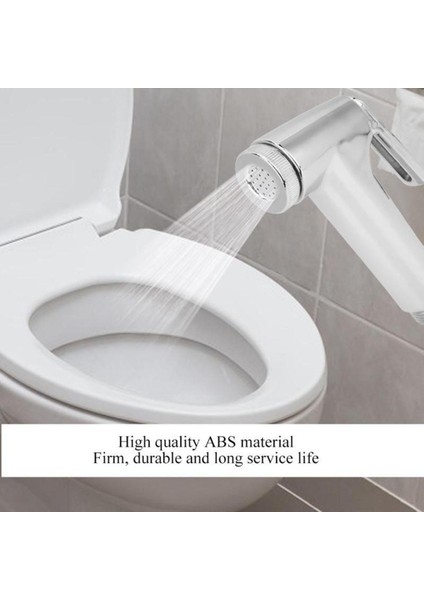 Yeni Varış Abs Dayanıklı Elektrolizle El Tuvalet Bide Püskürtücü Banyo Duş Başlığı Memesi (Yurt Dışından)