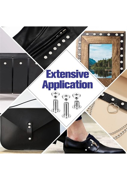 150 Set Chicago Vidaları Çeşitli Kit 6 Boyut M5 Chicago Süslemeleri Için Bağlama Vidaları Gümüş (Yurt Dışından) modelleri