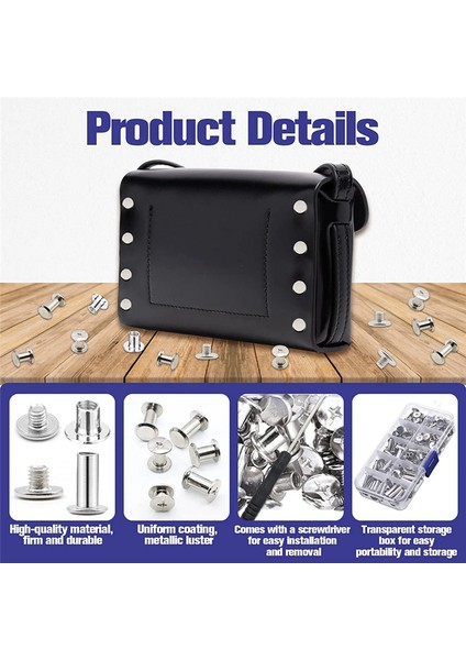 150 Set Chicago Vidaları Çeşitli Kit 6 Boyut M5 Chicago Süslemeleri Için Bağlama Vidaları Gümüş (Yurt Dışından) fırsatları