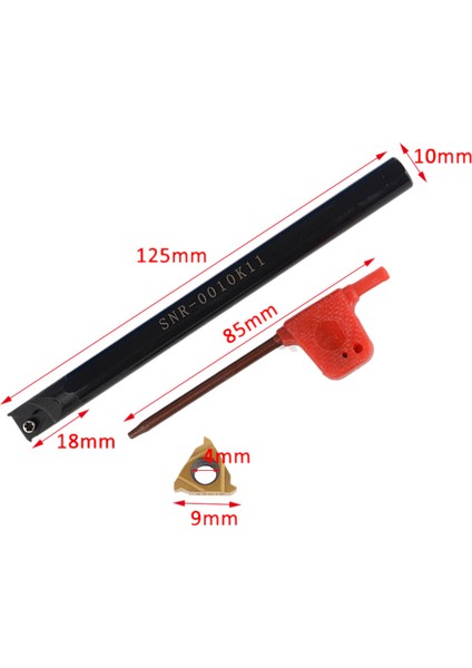 Adet SNR0010K11 Iç Takım Sıkıcı Tutucu + Anahtar + 11IR A60 Insert (Yurt Dışından) modelleri