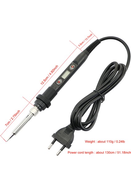 80W Elektrikli Havya LCD Dijital Ekran Ayarlanabilir Sıcaklık Kaynak Onarım Araçları 220V / 110V Havya Tel Ipuçları (Yurt Dışından) indirimleri