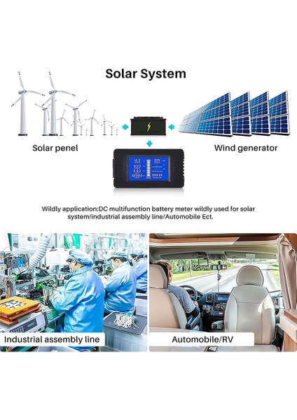 PZEM015 Dijital Dc 0-200V Gerilim Akım 50A Şant Araç Akü Test Cihazı Gerilim Ölçer Monitör 12V 24V 48V (Yurt Dışından) fırsatları