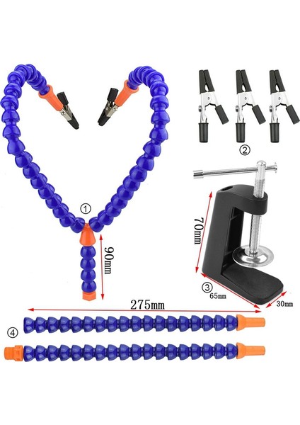 Zoroom 4 Adet Esnek Kol Yardım Eller Üçüncü El Lehimleme Aracı Tutucu Kaynak Standı Tamir Için Devre (Yurt Dışından) indirimleri
