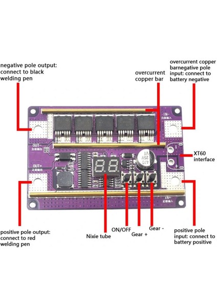 Flyeer Nokta Kaynakçı Dıy Kiti 99 Dişli Ayarlanabilir Nokta Kaynak Kontrol Panosu Kaynak 18650 0.05-0.3mm (Yurt Dışından)