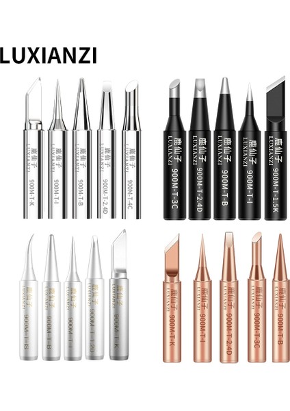 Luxıanzı 5 Adet 900M Havya Kulaklık Seti I/b/k/2.4d/3c Lehim Istasyonu Için Bakır Weding Ucu Kurşunsuz Elektrikli Havya Ipuçları (Yurt Dışından) fırsatları