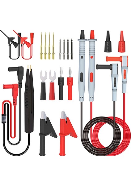 Multimetre Test Kabloları Kiti Dijital Elektrik Test Probları Timsah Klipsli Set Mini Kavrayıcı Test Kanca Klipsleri Cımbız (Yurt Dışından) fiyatları