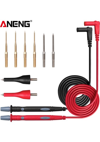 PT1010 1000V 20A Dijital Multimetre Iğne Noktası Probu Test Kabloları Tel Kalem - Kırmızı ve Siyah (Yurt Dışından) fiyatları