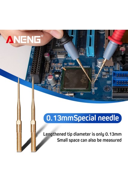 PT1010 1000V 20A Dijital Multimetre Iğne Noktası Probu Test Kabloları Tel Kalem - Kırmızı ve Siyah (Yurt Dışından) fırsatları