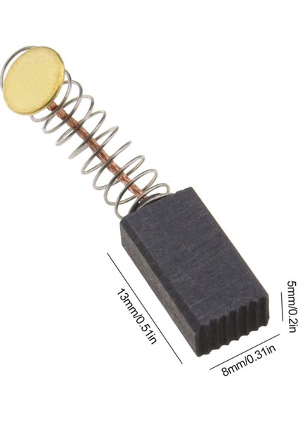 Çift Motorlu Karbon Fırçalar 13MM x 8mm x 5mm Açı Öğütücü Orbital Zımpara Için Evrensel Alet Yedek Parçaları (Yurt Dışından)