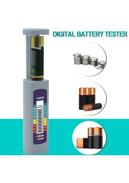 [hot] Dijital Pil Test Cihazı LCD Ekran Pil Kapasitesi Teşhis Aracı Pil Test Cihazı Kontrol Aaa Aa Düğme Hücresi Evrensel (Yurt Dışından) indirimleri