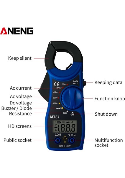 Dijital Multimetre Amper Pens Metre Test Pens Metre Ac/dc Gerilim Test Cihazı 1999 Sayımları (Yurt Dışından) indirimleri